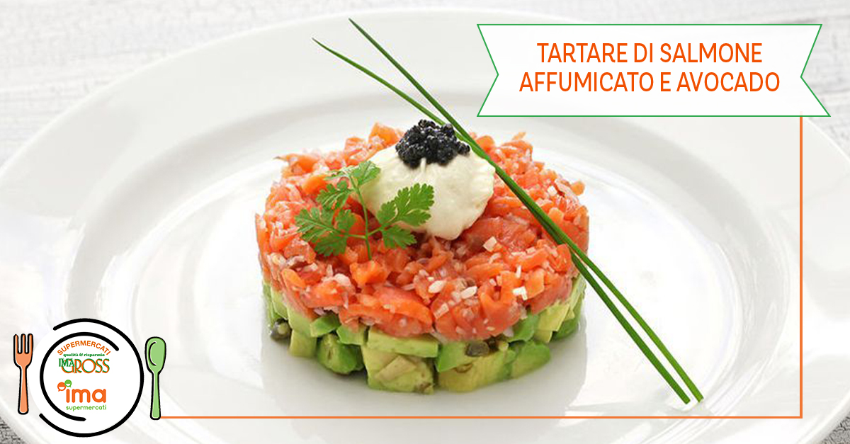 Tartare di salmone affumicato e avocado