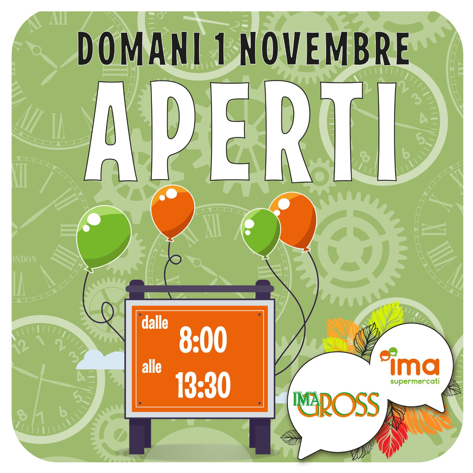 1 Novembre Aperti!