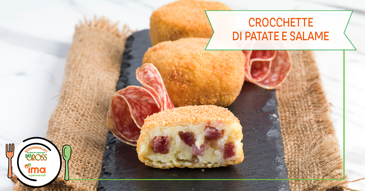 Crocchette di patate e salame