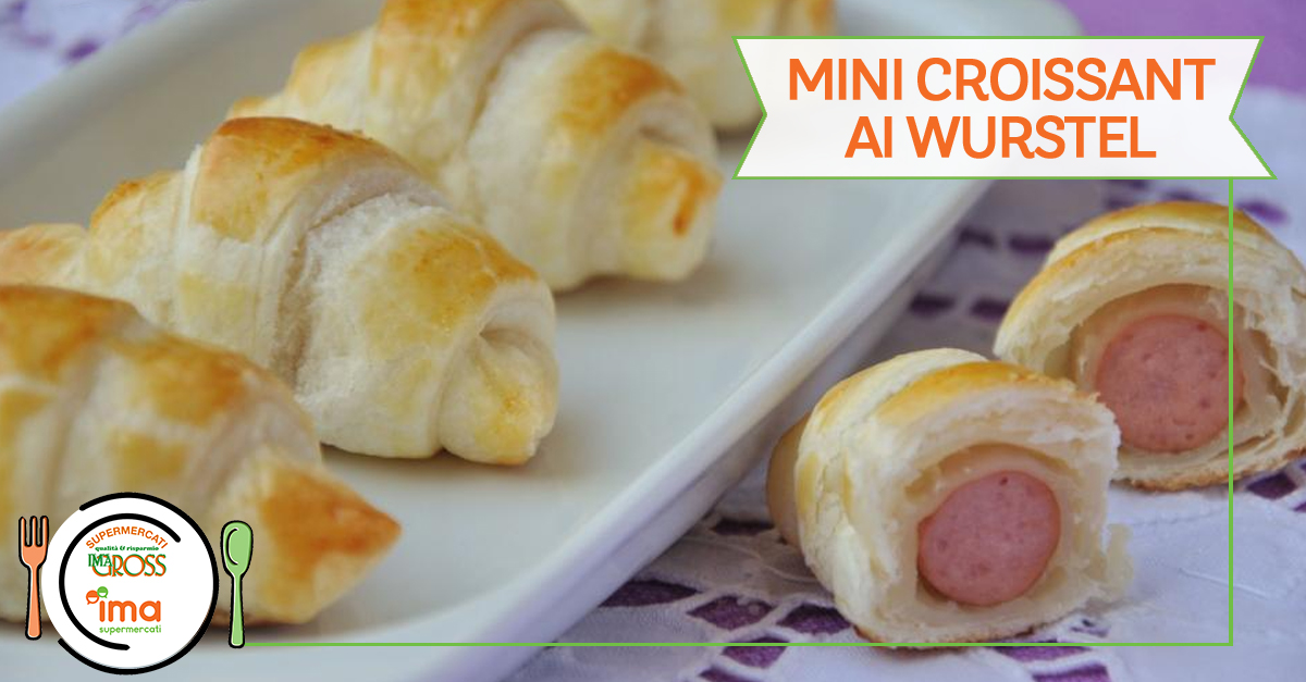 Mini croissant ai wurstel