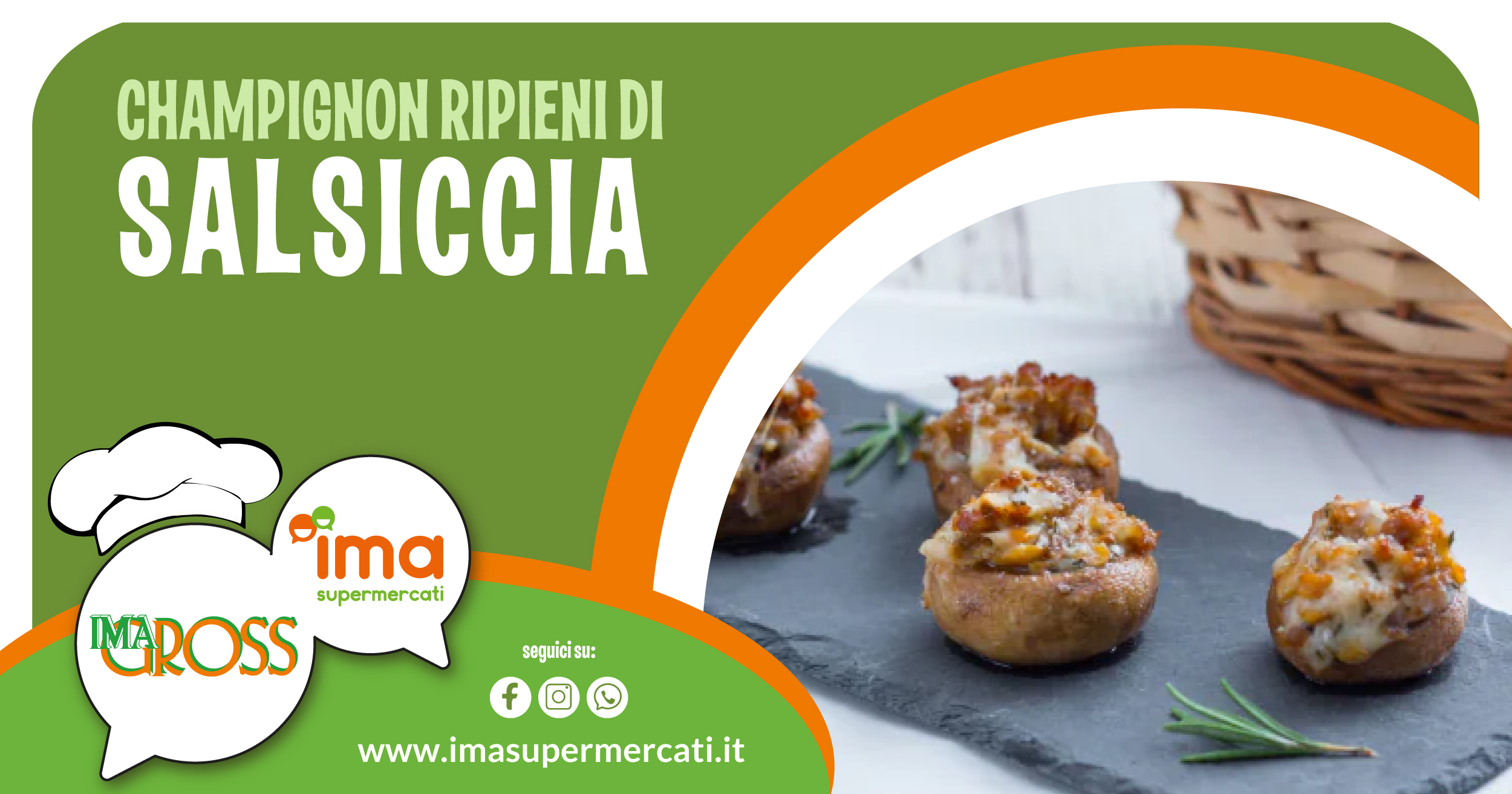 Champignon ripieni di salsiccia