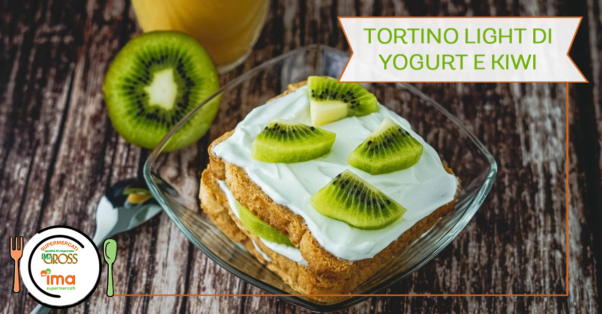 Tortino light di yogurt e kiwi