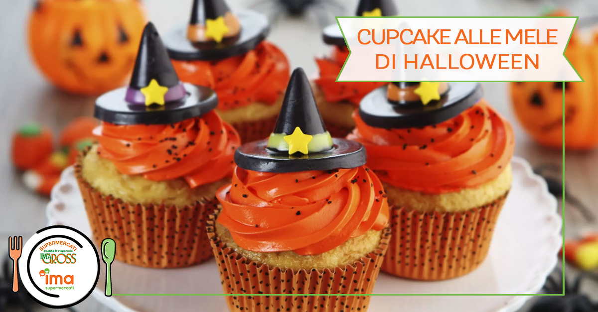 Cupcake alle mele di Halloween