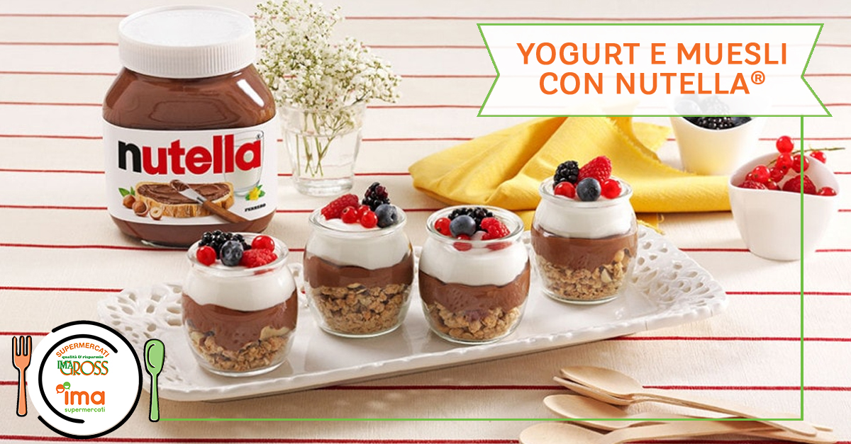 Yogurt e muesli con Nutella®