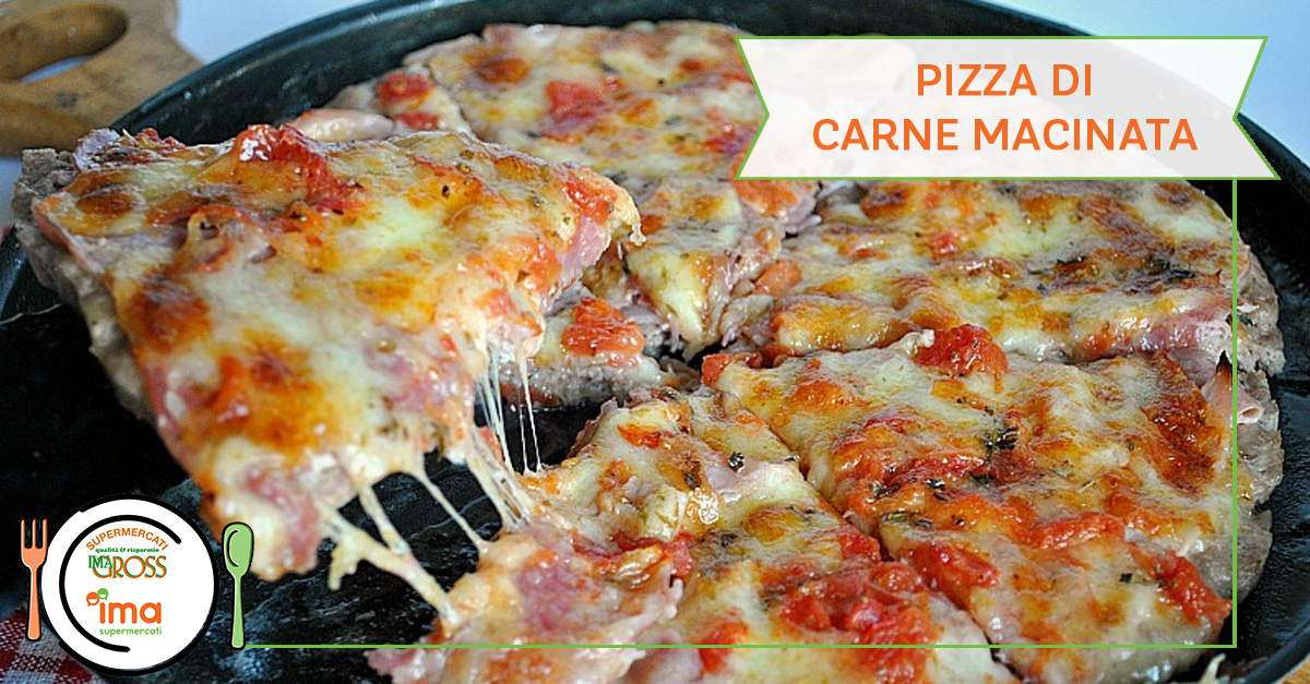 Pizza di carne macinata