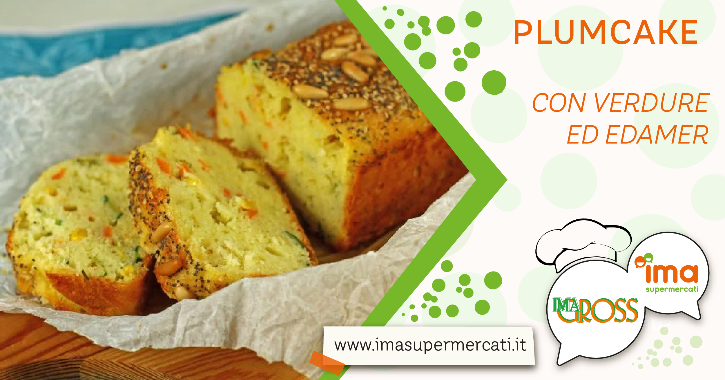 Plumcake con verdure e edamer