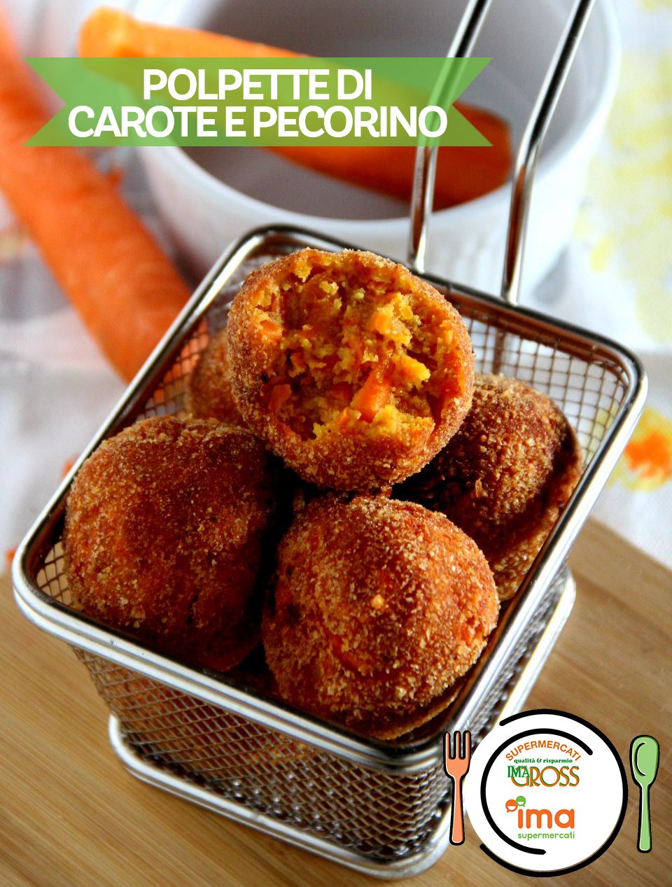 Polpette di carote e pecorino