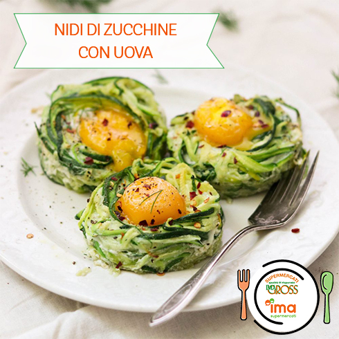 Nidi di zucchine e uovo